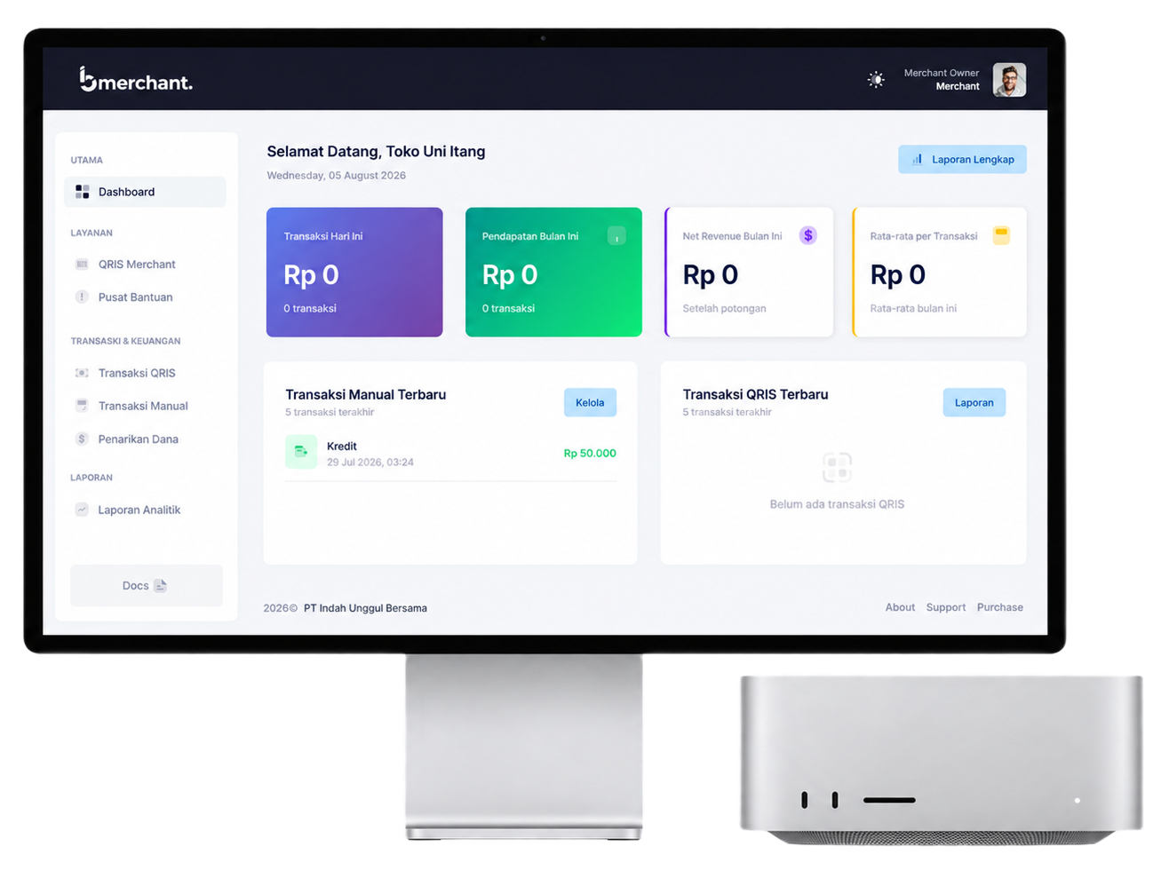 Dashboard BMerchant